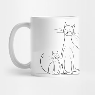 Lines cats Mug